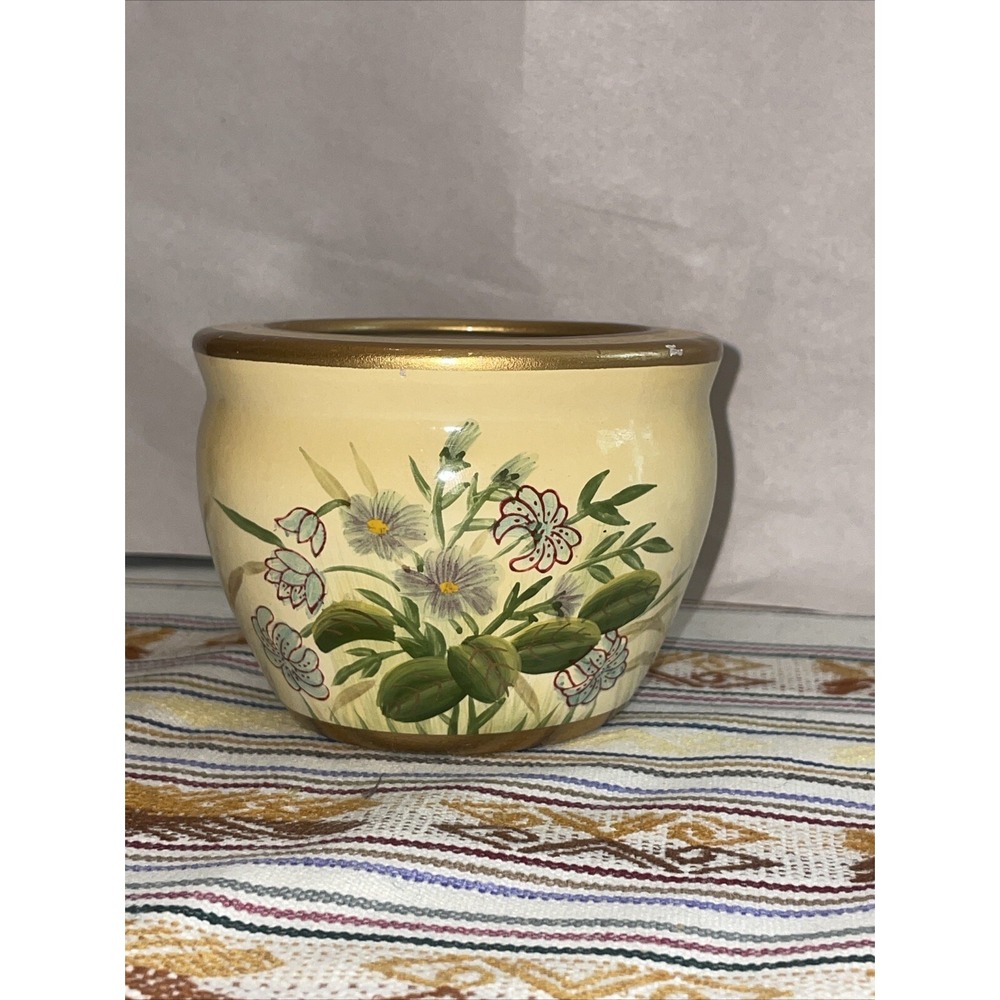 Hand Painted 4" Ceramic‎ Pot Made In China